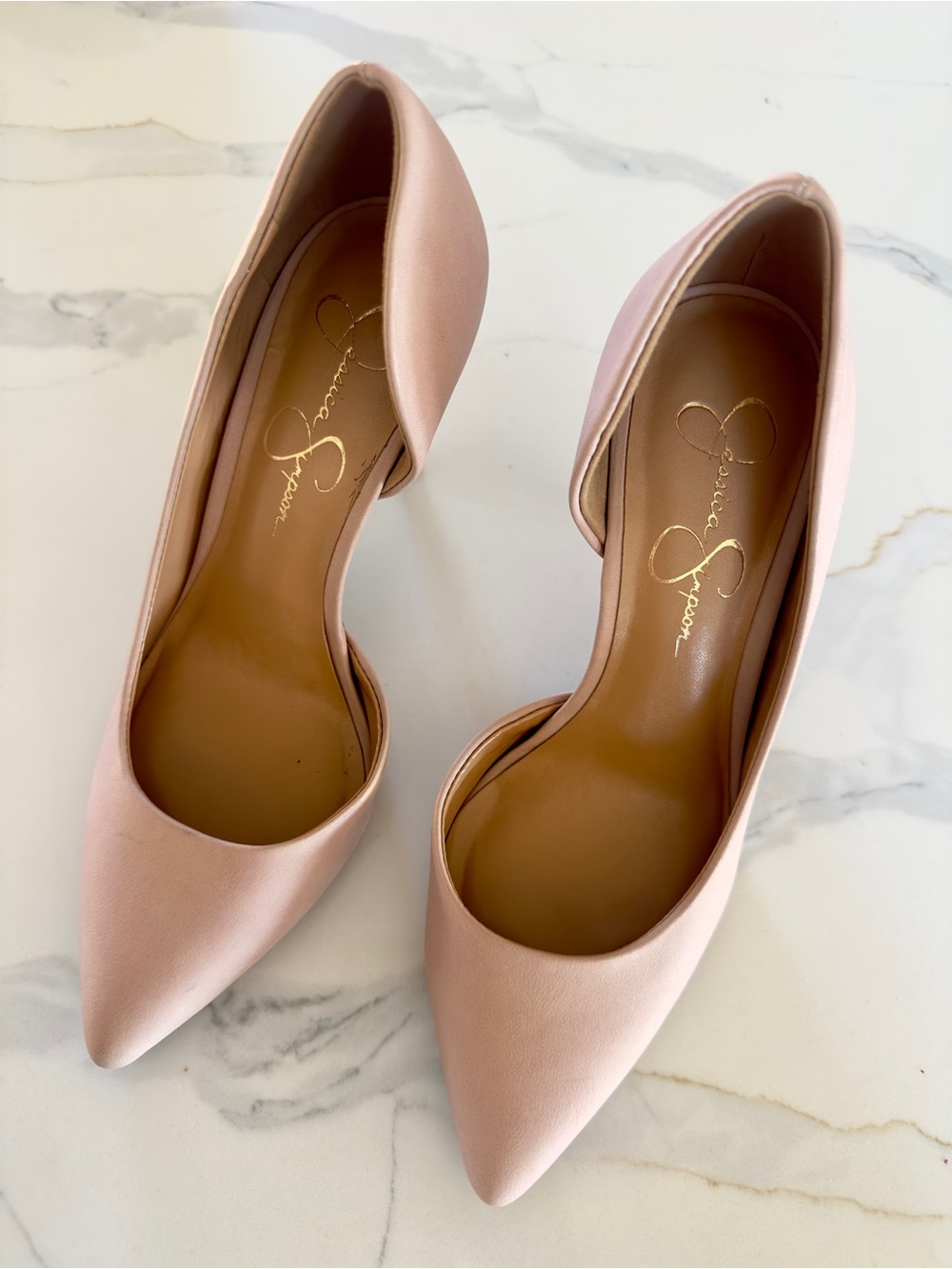 Jessica Simpson Blush Pink Pointed Toe Stiletto Pumps women’s size 7